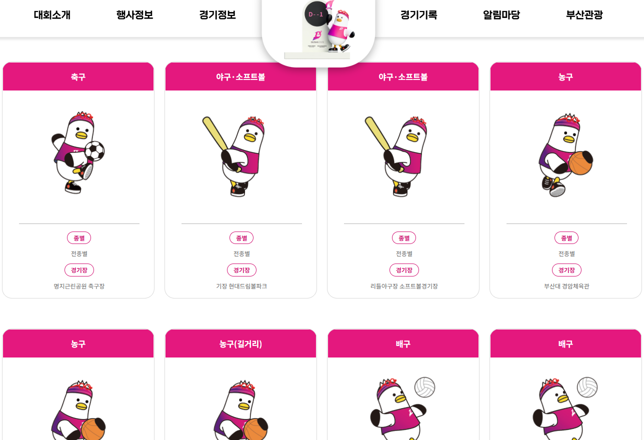 제106회 전국체전 개요 및 경기일정